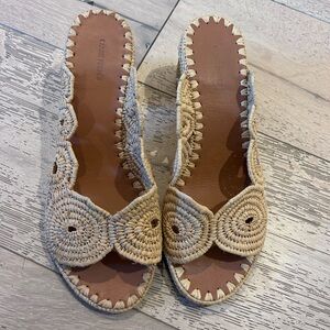 Elegant Tan Woven Sandals